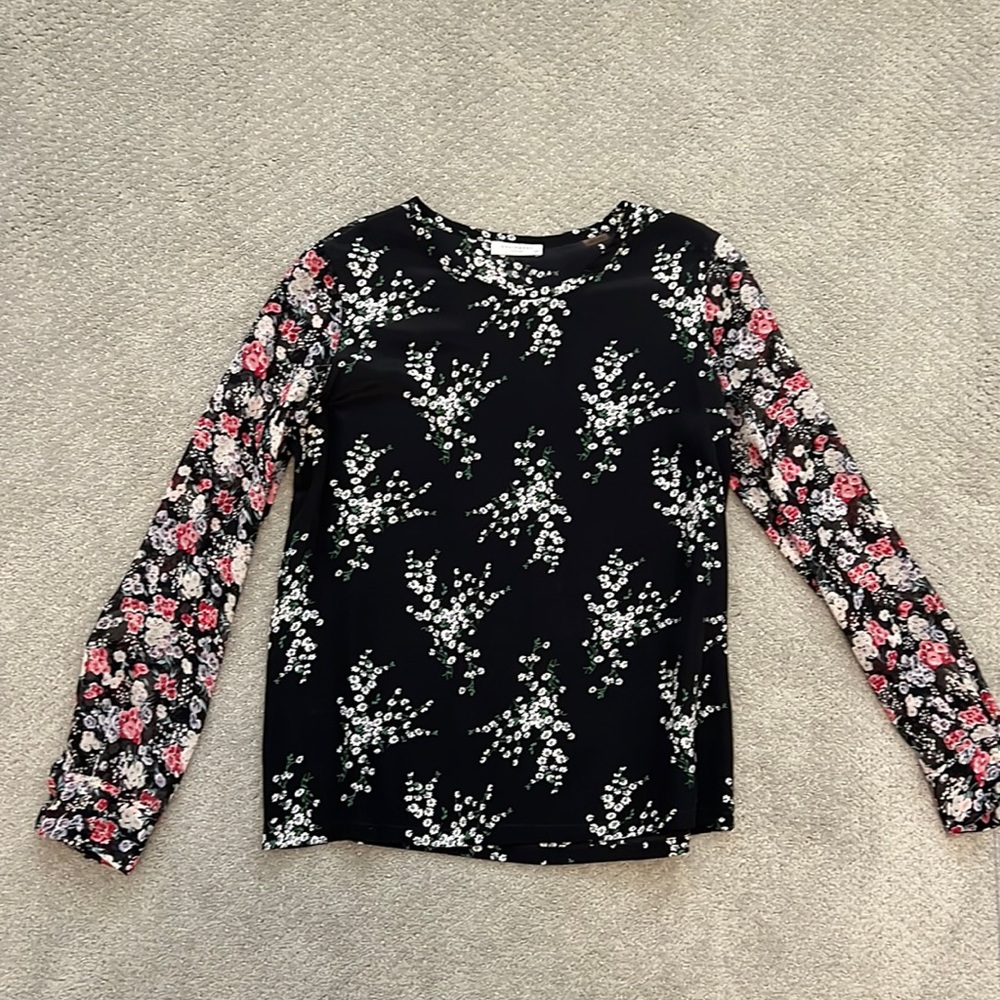 Equipment floral blouse